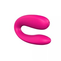 TGV Dark Couples Vibrator Vibe G-Spot Massager Wearable Clit Stimulator U Shape Sex Toy Pink